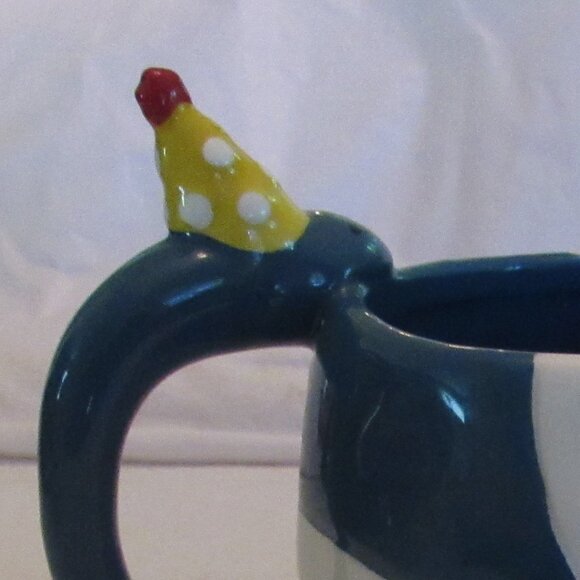 Tag Dinosaur Blue and White "Party Animal" Ceramic Mug 12 oz. - Picture 5 of 10